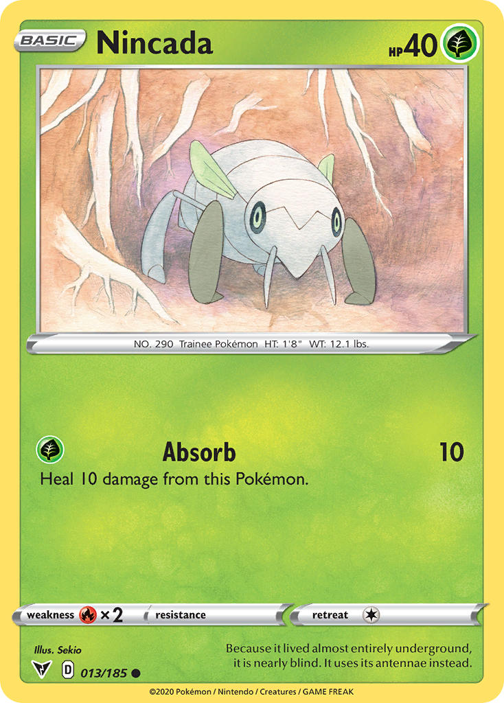 Nincada Pokémon card