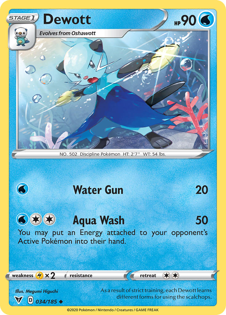Dewott Pokémon card