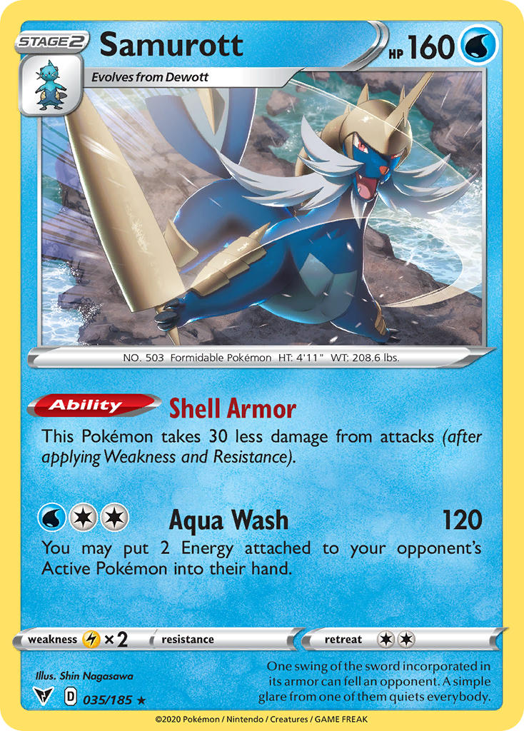 Samurott Pokémon card