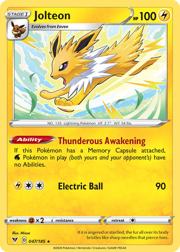 Jolteon Pokémon card