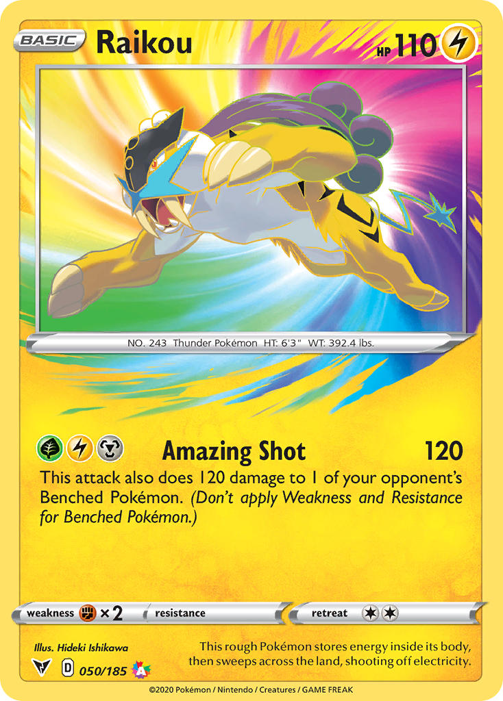 Raikou Pokémon card
