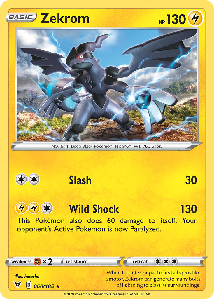 Zekrom Pokémon card