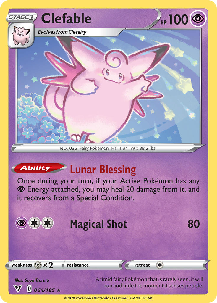 Clefable Pokémon card