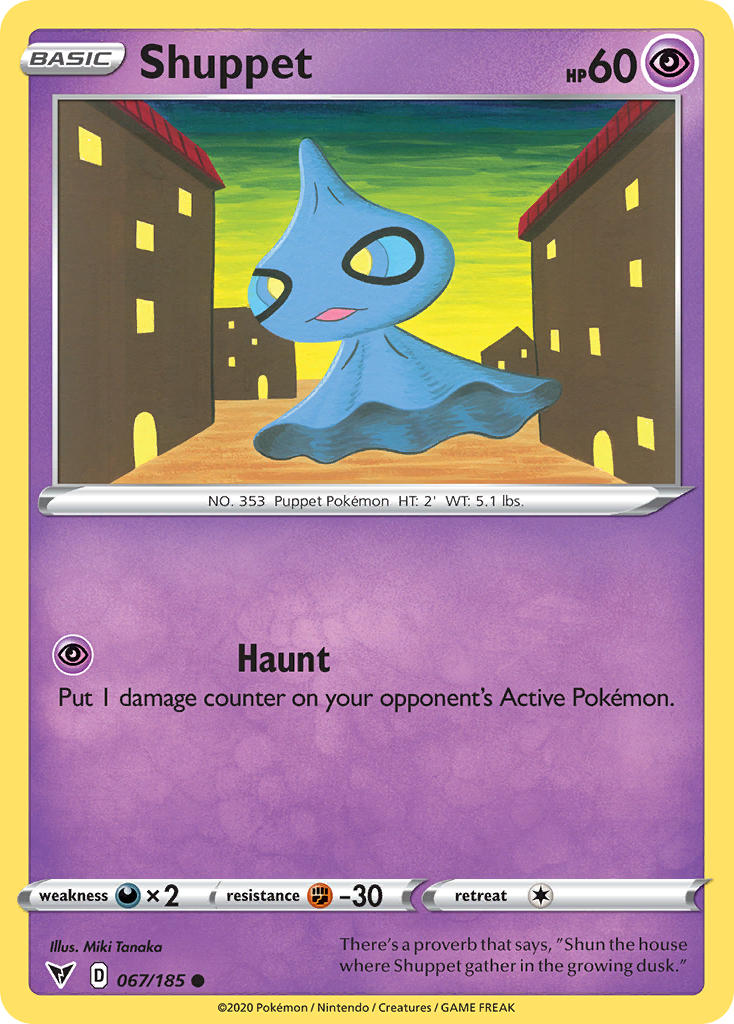 Shuppet Pokémon card