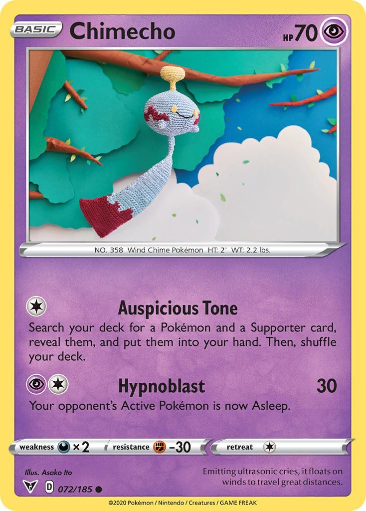 Chimecho Pokémon card