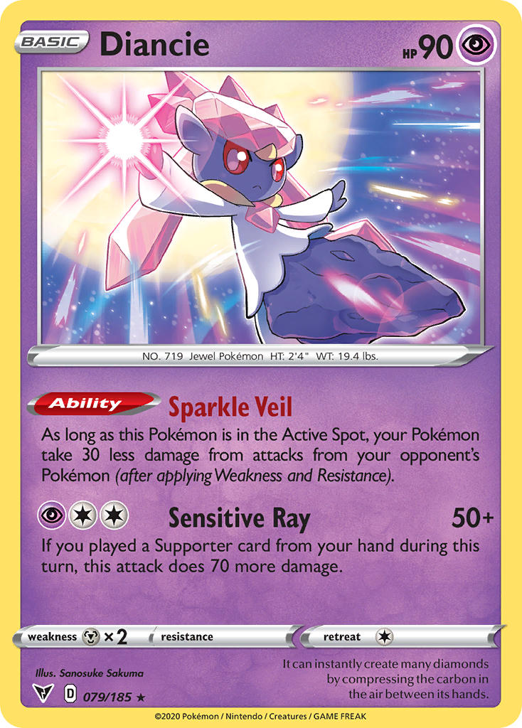 Diancie Pokémon card