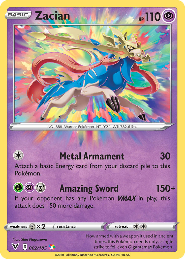 Zacian Pokémon card