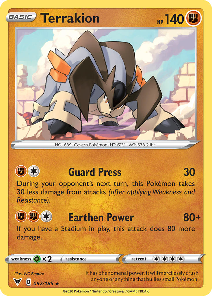 Terrakion Pokémon card