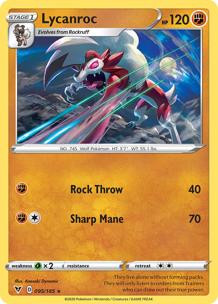 Lycanroc Pokémon card