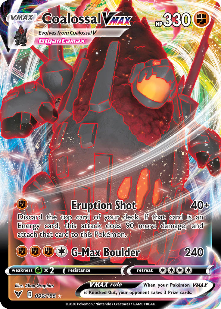 Coalossal VMAX Pokémon card