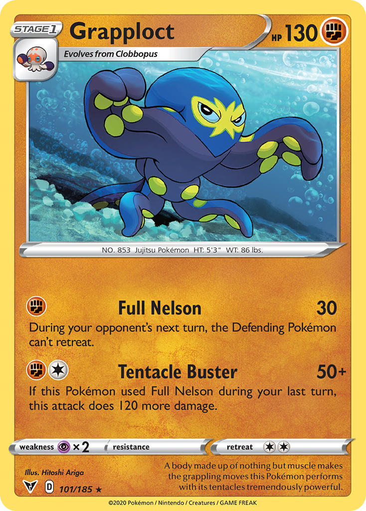 Grapploct Pokémon card