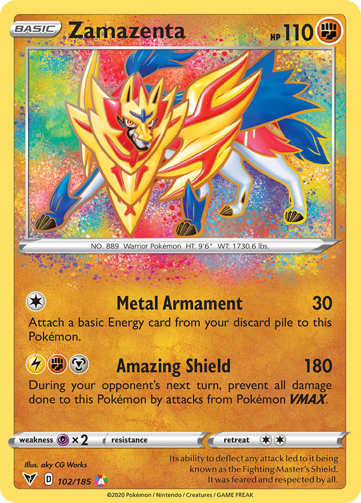 Zamazenta Pokémon card