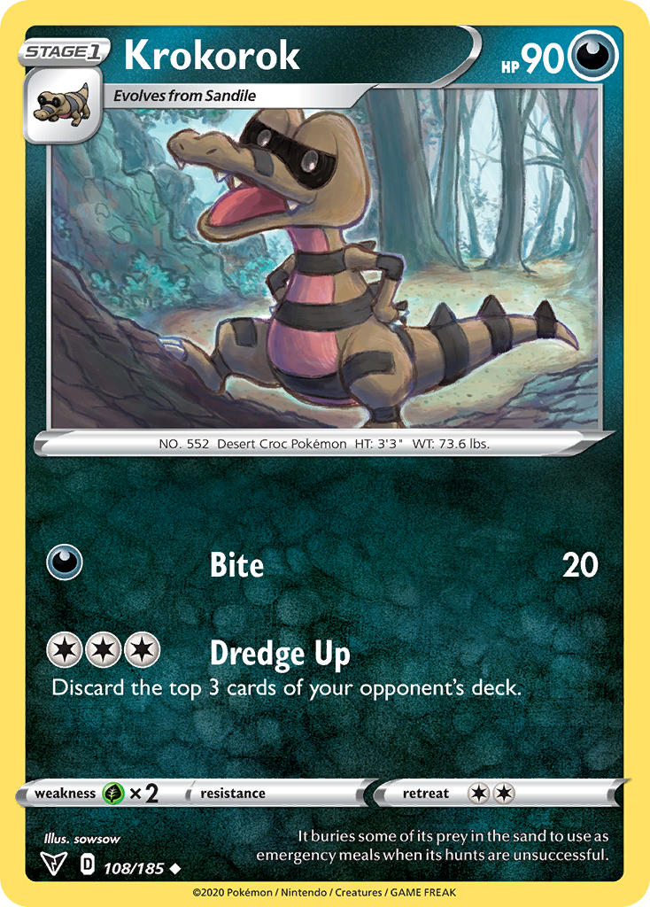 Krokorok Pokémon card