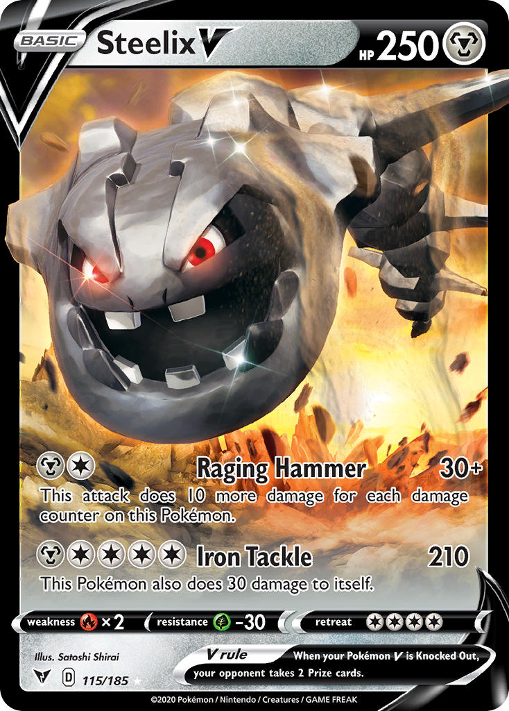 Steelix V Pokémon card