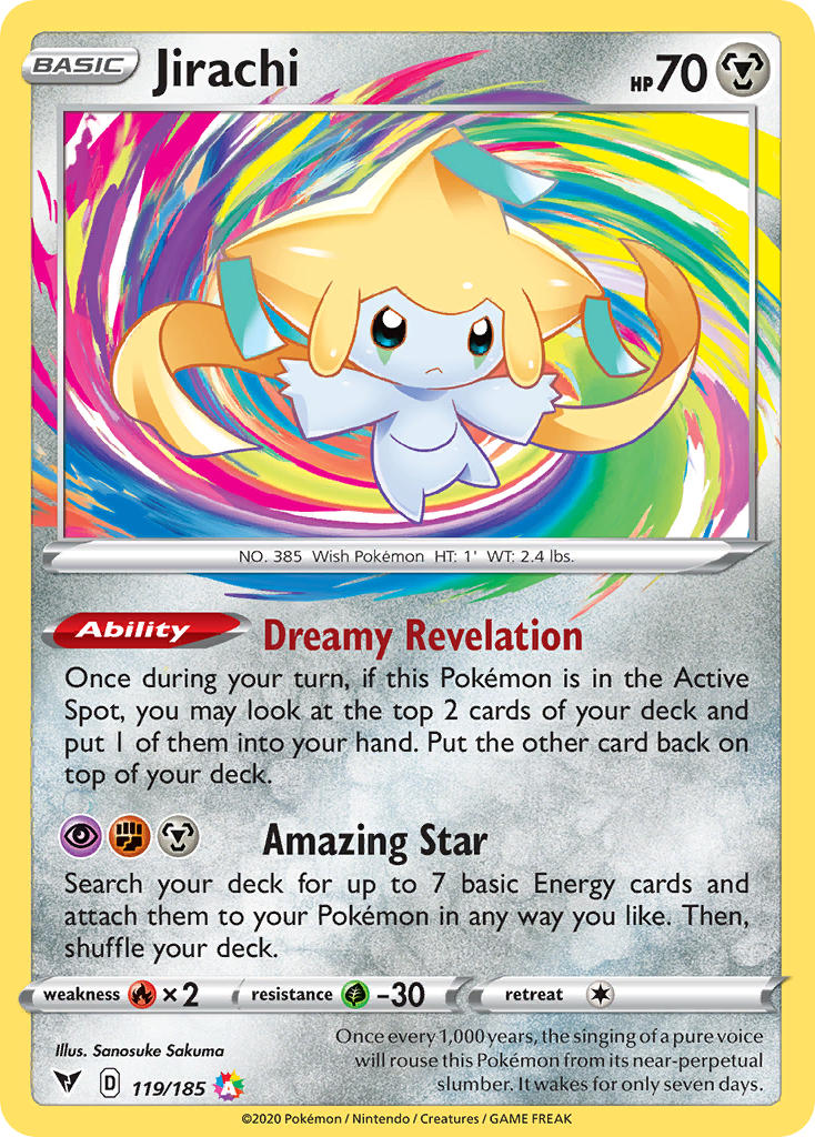 Jirachi Pokémon card