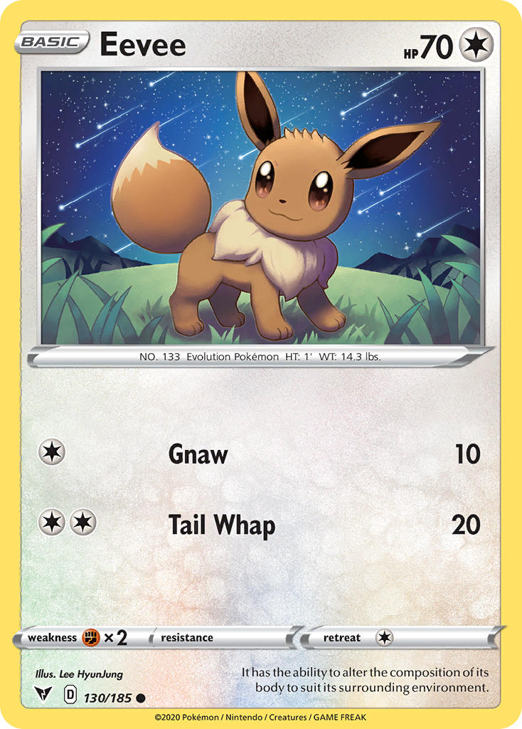 Eevee Pokémon card