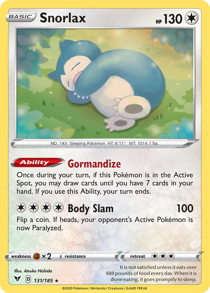 Snorlax Pokémon card