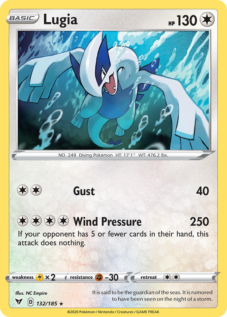 Lugia Pokémon card