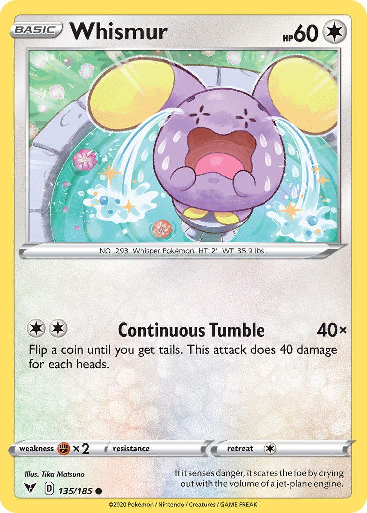 Whismur Pokémon card
