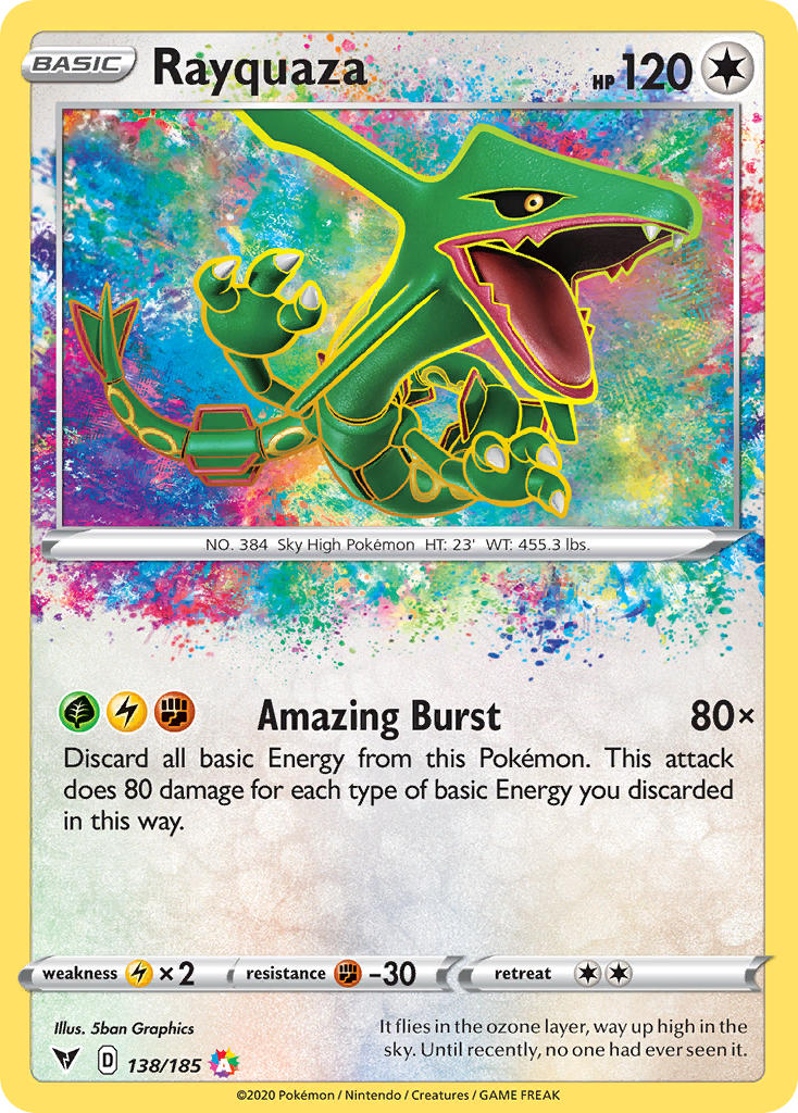Rayquaza Pokémon card
