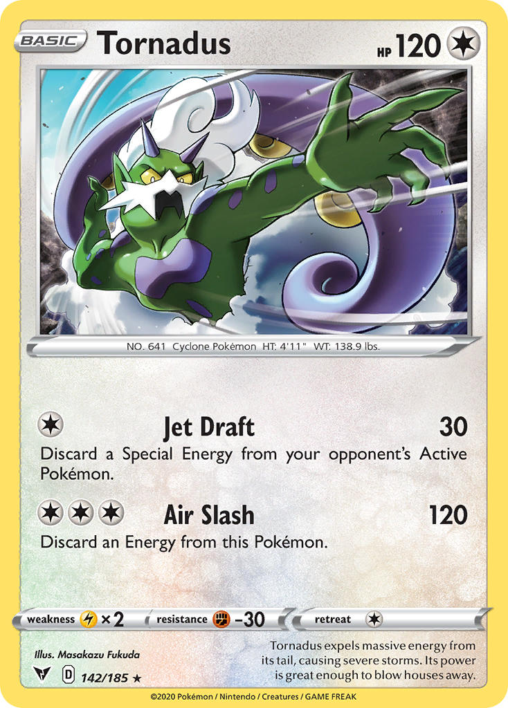 Tornadus Pokémon card