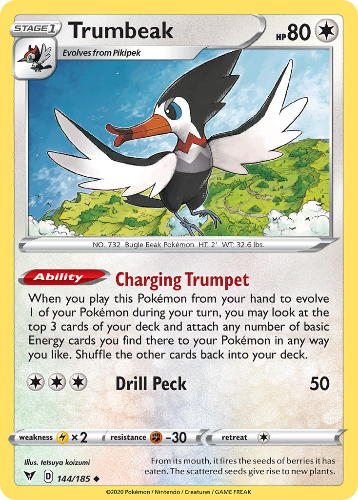Trumbeak Pokémon card