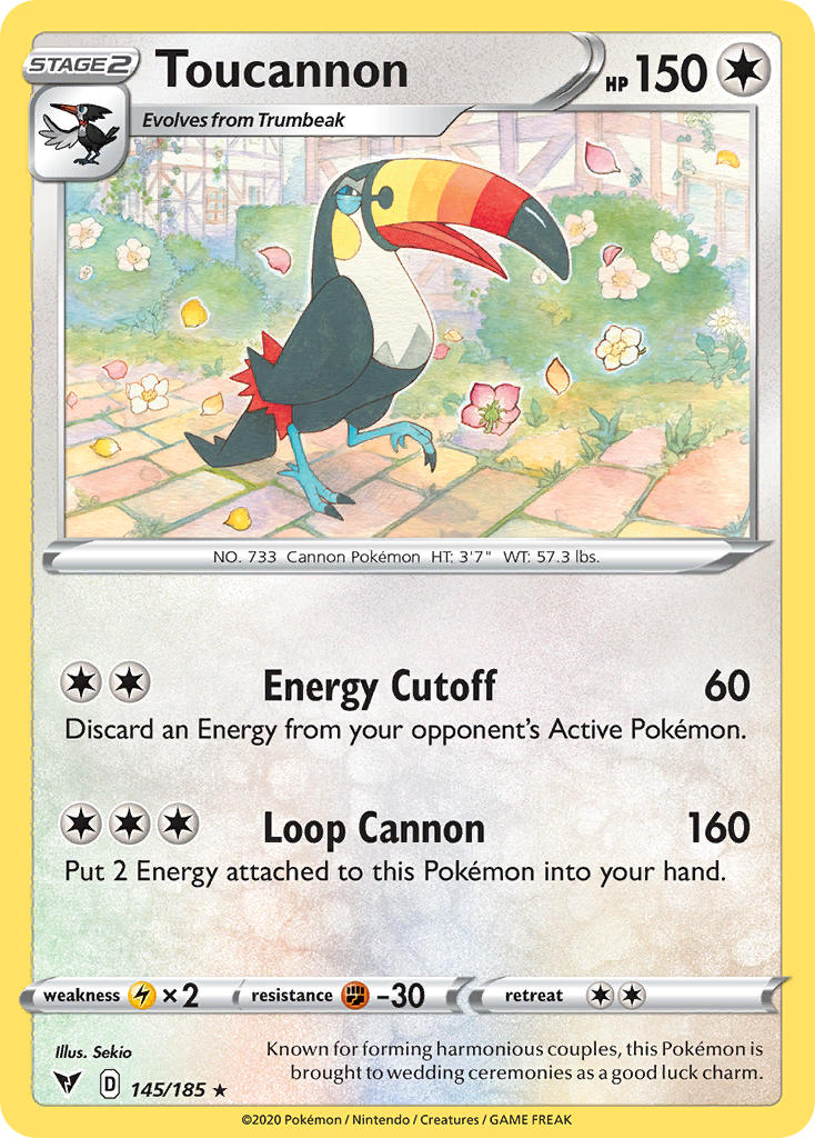 Toucannon Pokémon card