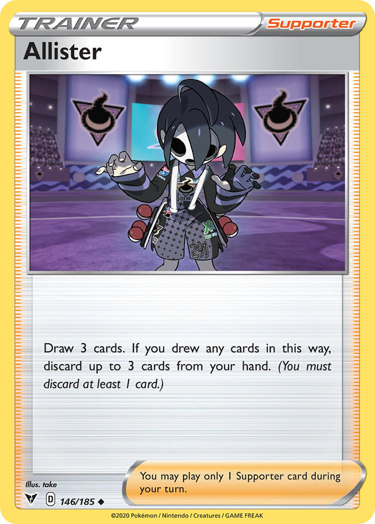 Allister Pokémon card