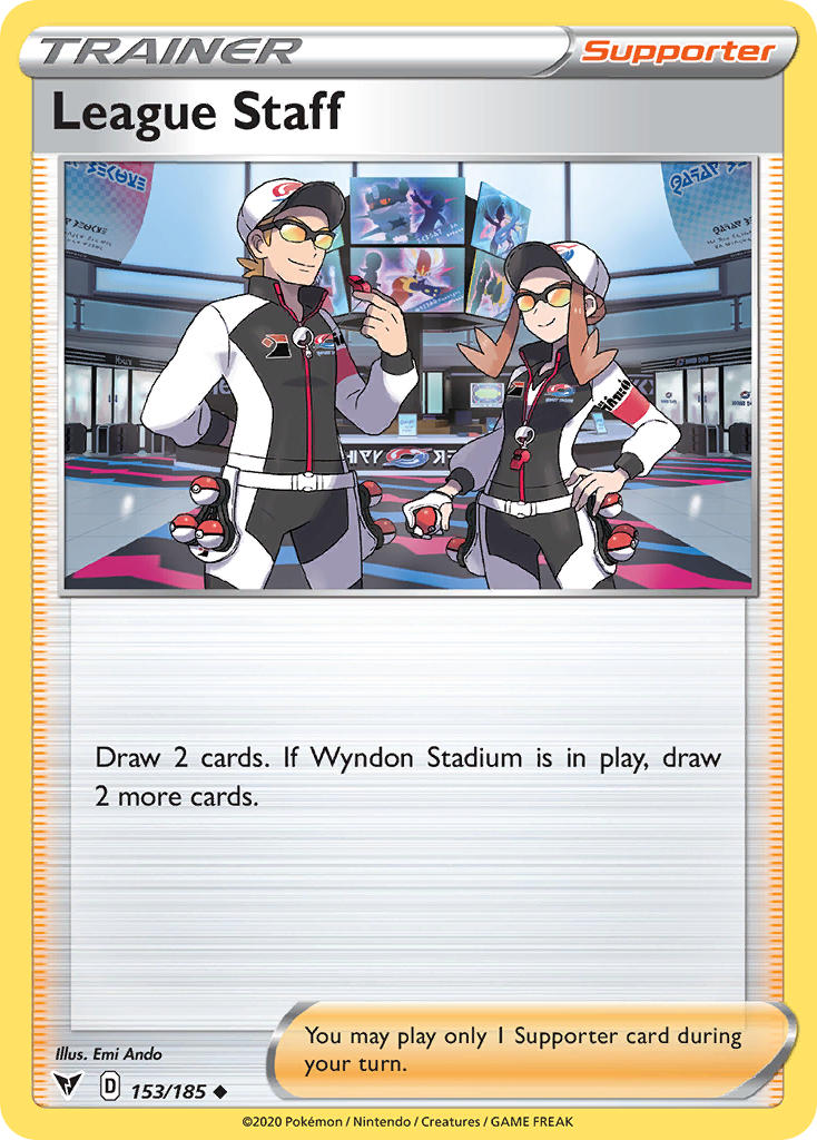 League Staff Pokémon card