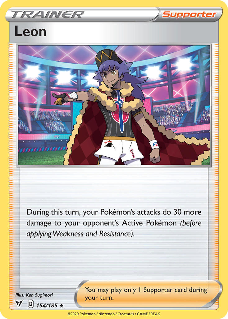 Leon Pokémon card