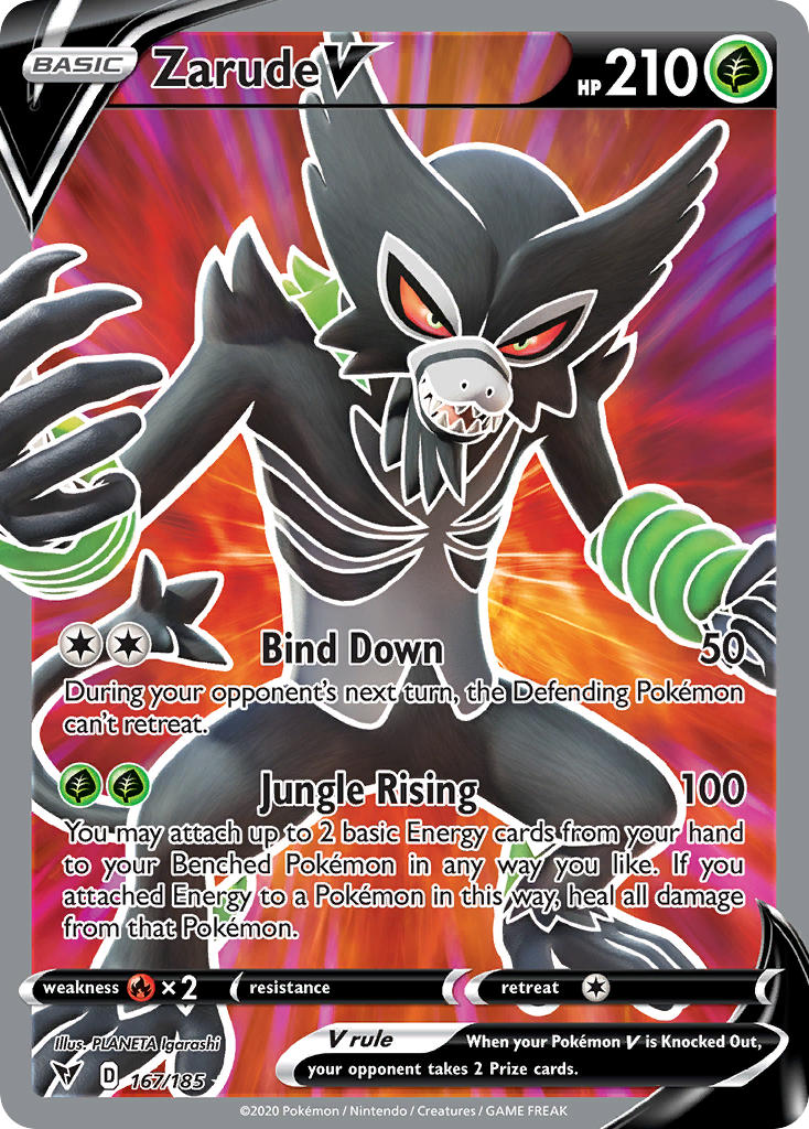 Zarude V Pokémon card