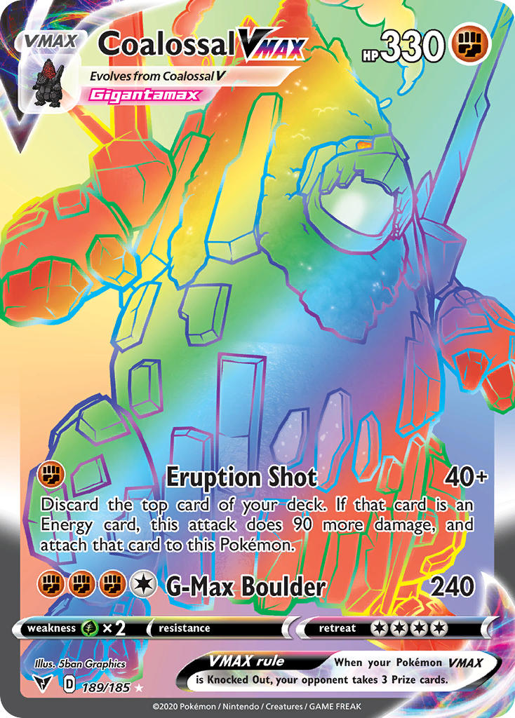 Coalossal VMAX Pokémon card