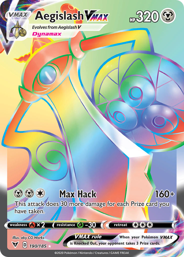 Aegislash VMAX Pokémon card