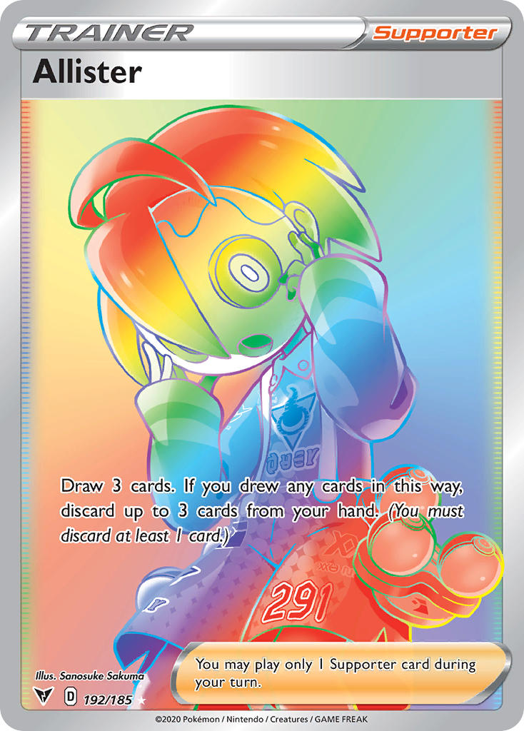 Allister Pokémon card