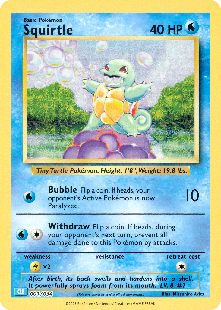 Squirtle Pokémon card