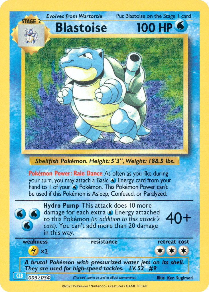 Blastoise Pokémon card