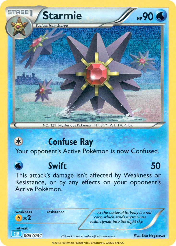 Starmie Pokémon card
