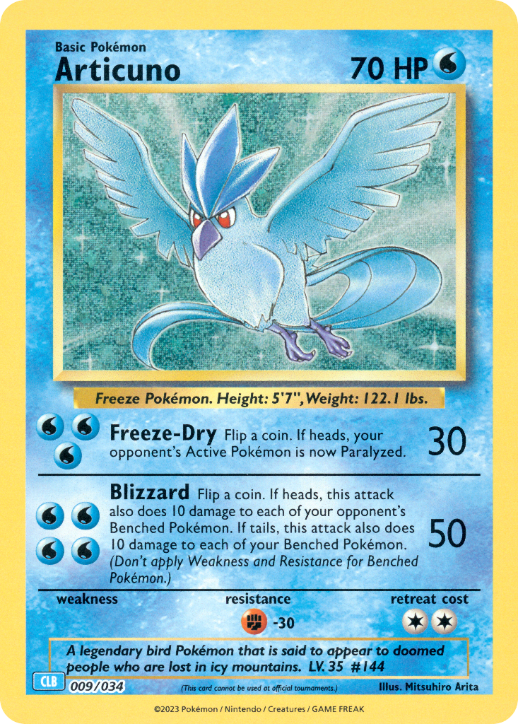 Articuno Pokémon card
