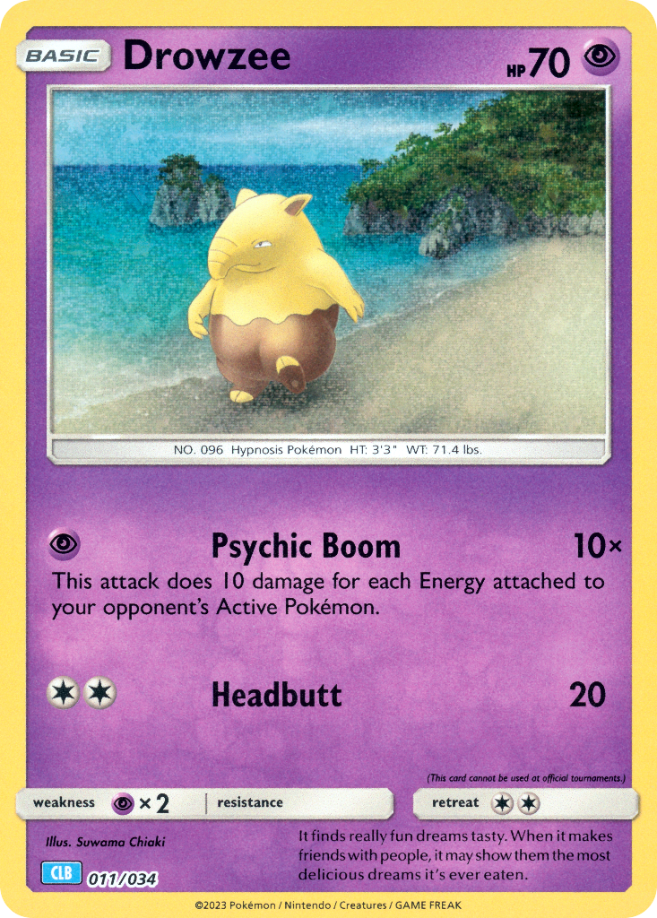 Drowzee Pokémon card