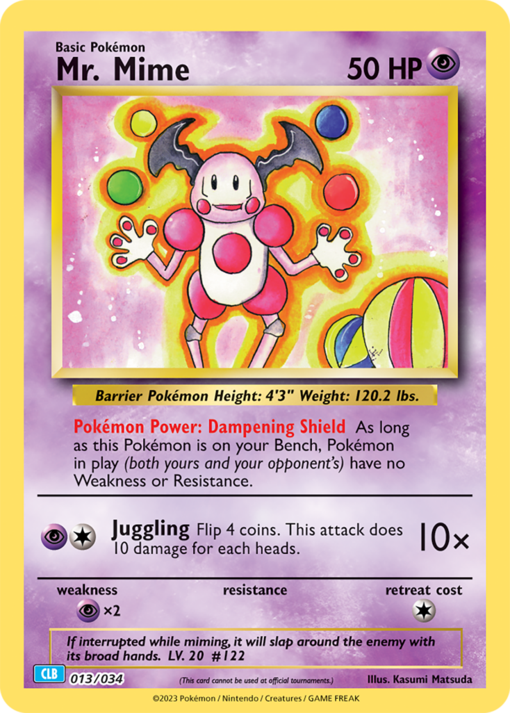 Mr. Mime Pokémon card
