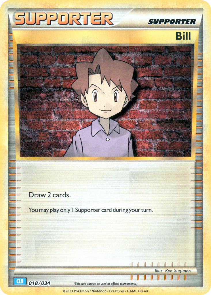 Bill Pokémon card