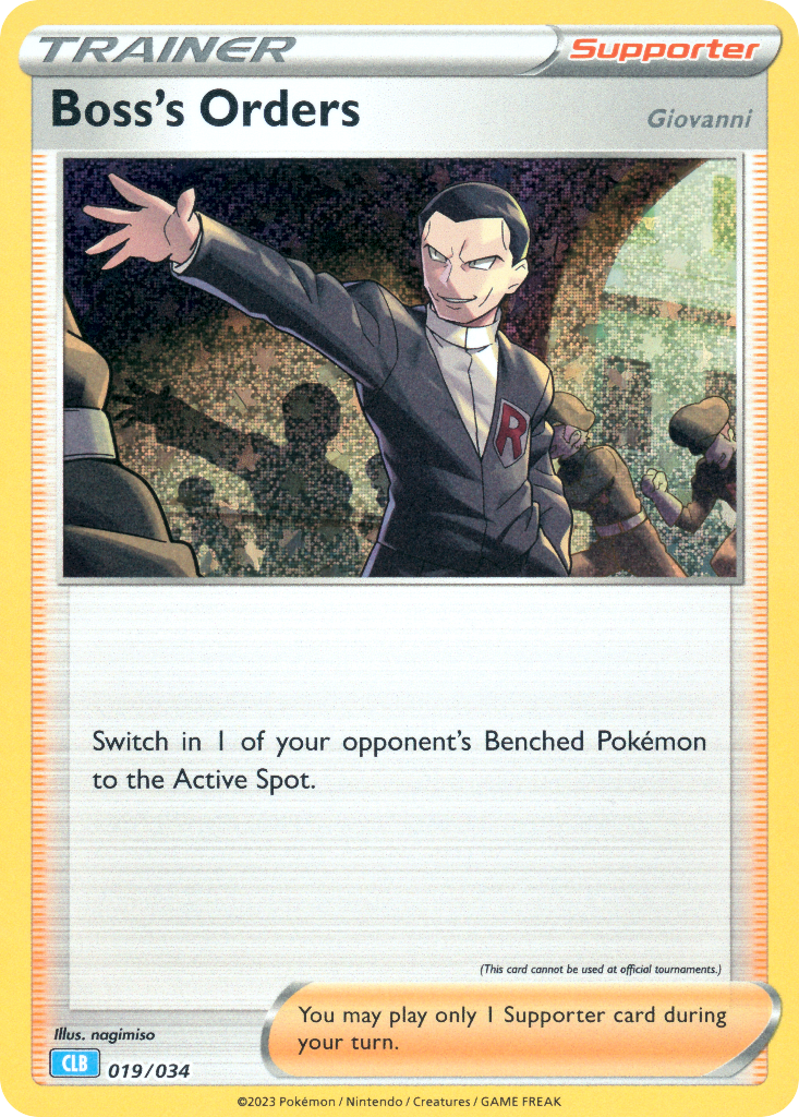 Boss's Orders [Giovanni] Pokémon card