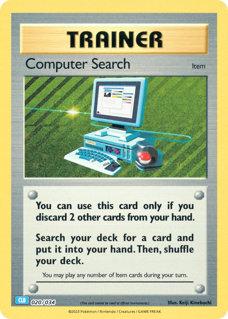 Computer Search Pokémon card