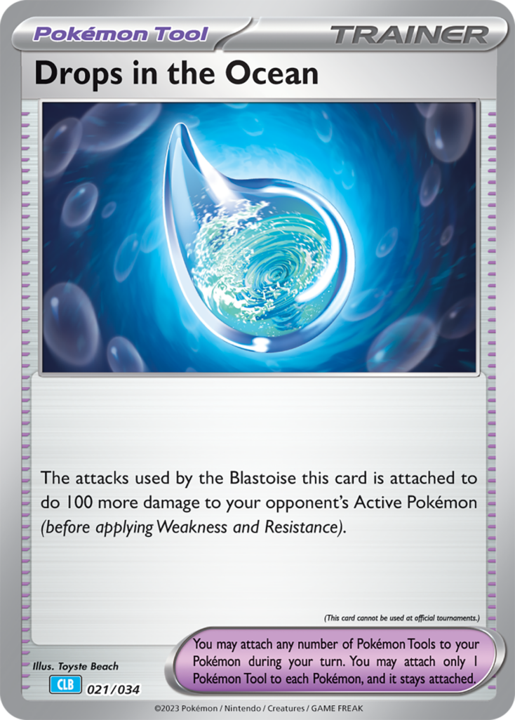 Drops in the Ocean Pokémon card