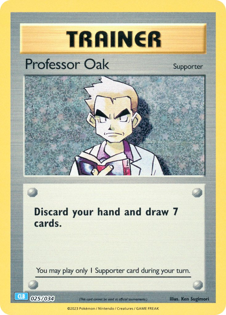 Professor Oak Pokémon card
