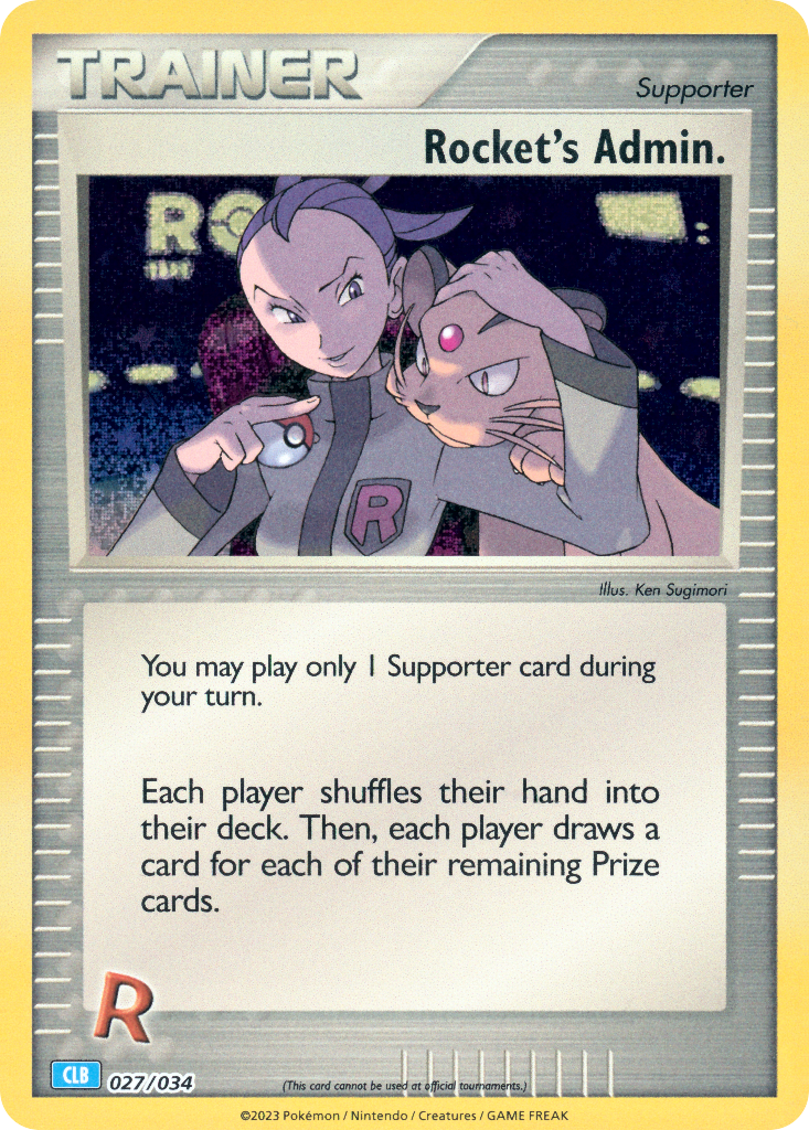 Rocket's Admin. Pokémon card