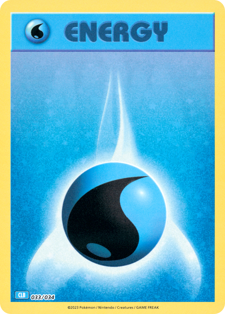 Water Energy Pokémon card