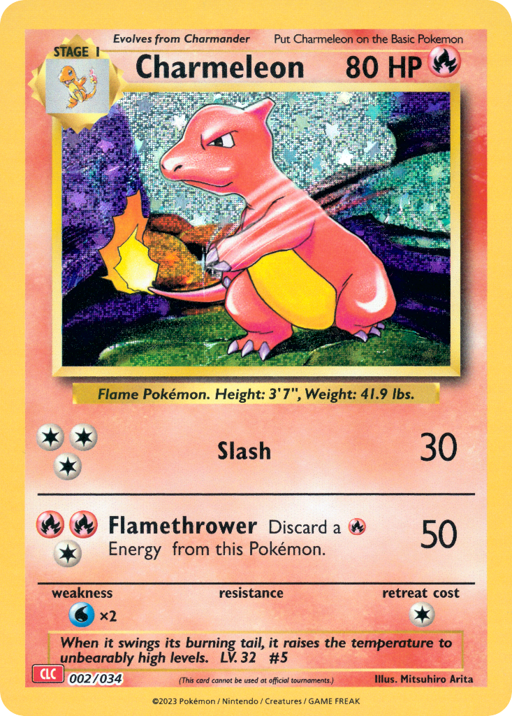 Charmeleon Pokémon card