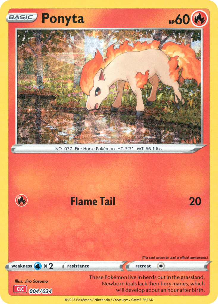 Ponyta Pokémon card