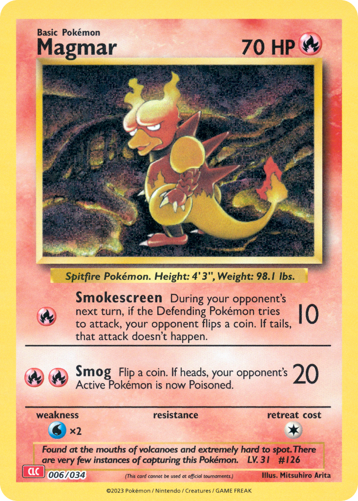 Magmar Pokémon card
